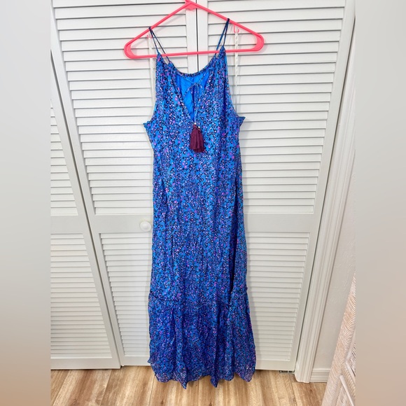 NWT Lilly Pulitzer Alessandra Halter Maxi Dress Growl And Prowl Size L - Picture 7 of 12